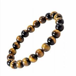 ❤️ Gemstone Tiger's Eye Bead Bracelet